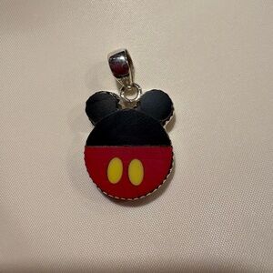 Mickey Mouse Sterling Silver 925 Pendant. Brand New!